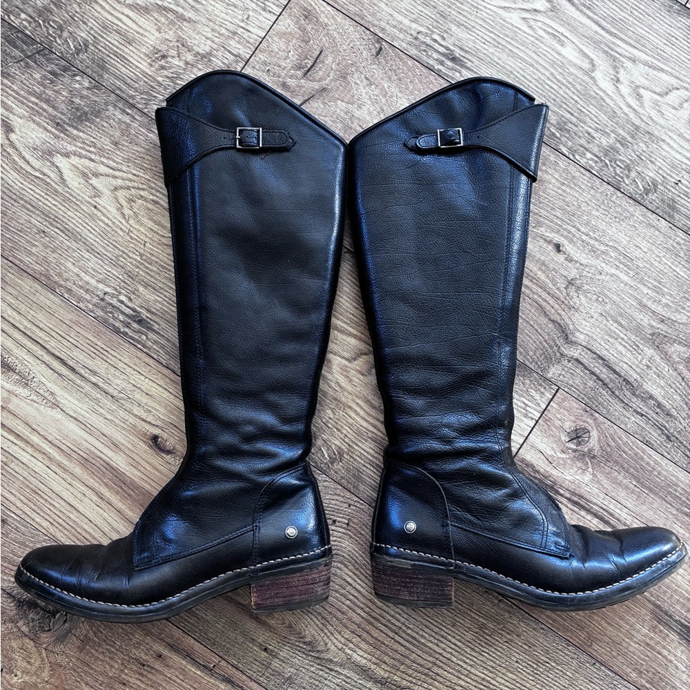 Dark brown leather Boots